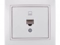 Розетка компьютерная RJ-45 Lezard Mira, белый